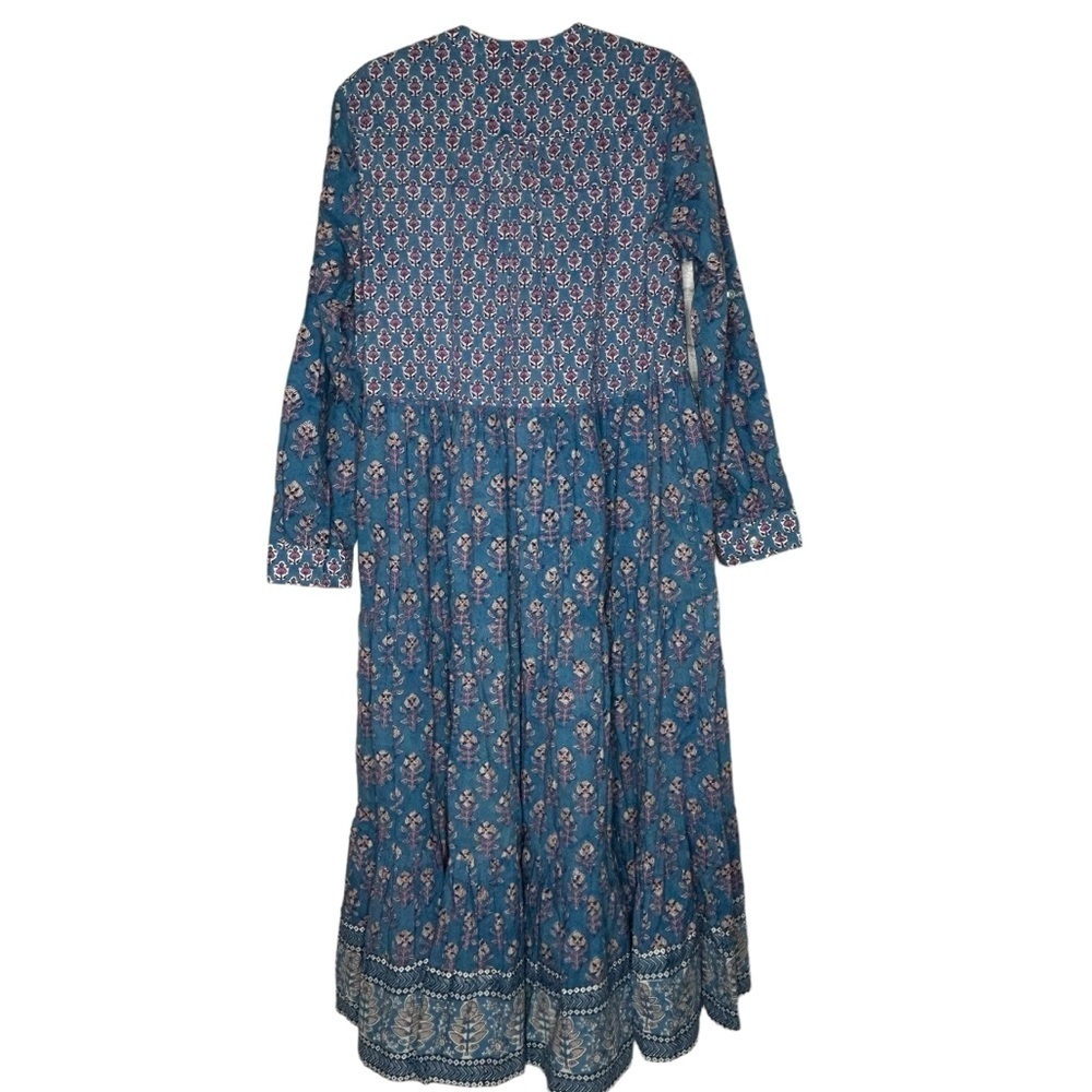 Oliphant Sky Blue Floral Maxi Dress - Picture 6 of 15